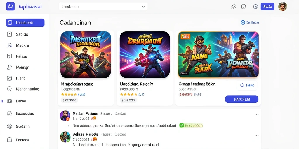 Tampilan awal game yang menarik.
