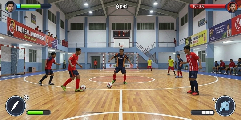 Screenshot menampilkan karakter utama dalam aksi.
