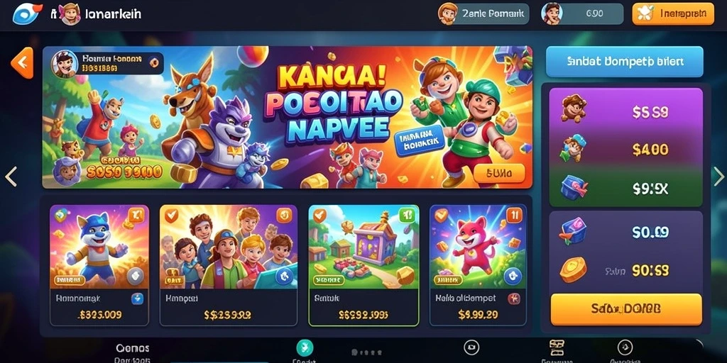 Tampilan utama dengan navigasi yang mudah.