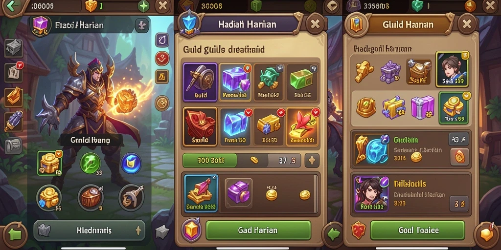Screenshot 1 menunjukkan tampilan menu utama RAFI88.